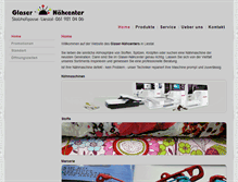Tablet Screenshot of glaser-naehcenter.ch